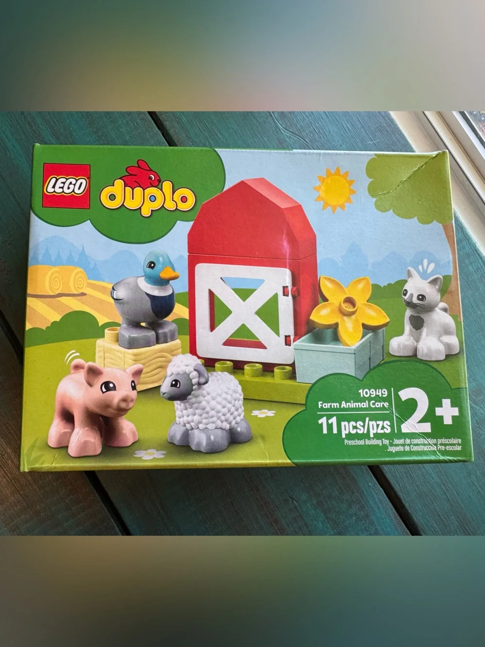 Lego Duplo Farm Animal Care Set - Red, White, Green, Yellow, Pink, Blue, Gray